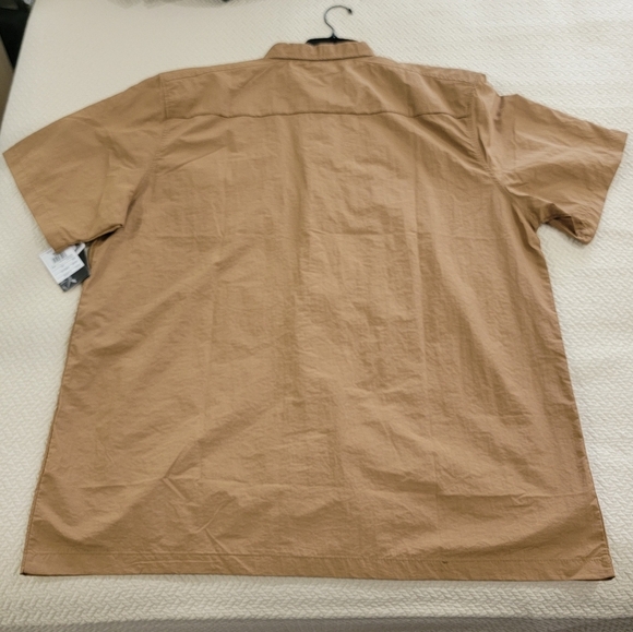 G-Net Short Sleeve Snap Button Shirt Black Mesh Pocket Mens Size XXL Performance - Picture 3 of 16